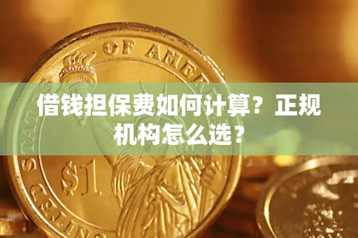 济南借钱担保费如何计算？正规机构怎么选？