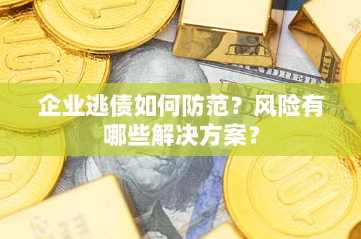 济南企业逃债如何防范？风险有哪些解决方案？