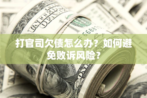 济南打官司欠债怎么办？如何避免败诉风险？