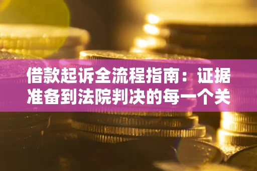 济南借款起诉全流程指南：证据准备到法院判决的每一个关键步骤