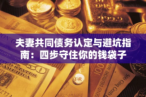 济南夫妻共同债务认定与避坑指南：四步守住你的钱袋子
