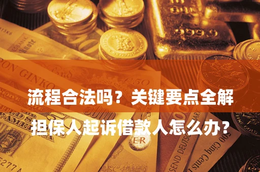 济南

担保人起诉借款人怎么办？流程合法吗？关键要点全解析