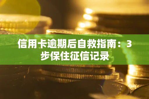 济南信用卡逾期后自救指南：3步保住征信记录