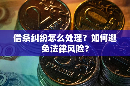 济南借条纠纷怎么处理？如何避免法律风险？